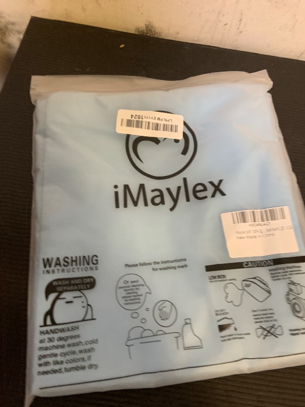 Photo 1 of iMaylex Soft 100% Egyptian Cotton Zipper Closure Pillowcases, Cozy and Lightweight Pillow Case, Set of 2, Light Blue, Standard, 20" x 26"