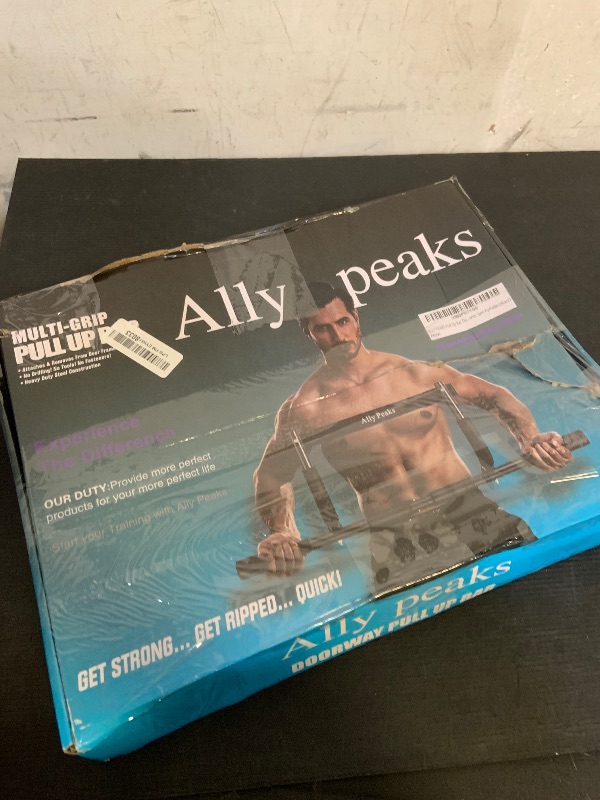 Photo 1 of ALLY PEAKS Pull Up Bar Thickened Steel Pipe Super Heavy Duty Steel Frame Upper Workout Bar| Multi-Grip Strength for Doorway | Indoor Chin-Up Bar Fitness Trainer for Home Gym Portable (silver2)