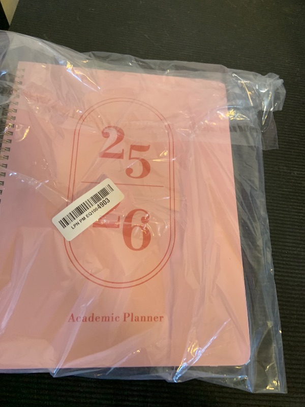 Photo 1 of Planner 2025-2026, Academic Year Weekly and Monthly Calendar Planner, July 2025 - June 2026, Spiral Bound School Planning Tool, Perfect for Teacher, Student, Woman & Men - A4 (8.5" x 11"), Pink