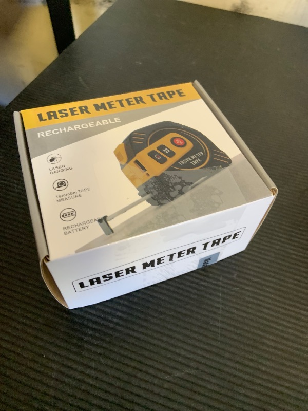 Photo 1 of 2-in-1 Laser Tape Measure 262ft – Digital Measuring Tape with LCD Display, Rechargeable Smart Tape Measure with Distance, Area & Volume Measurement, USB Charging – Construction & DIY Use