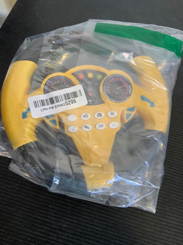 Photo 1 of Toyvian Kids Steering Wheel - Simulated Driving Controller, Early Education Pretend Driving Toy with Light Music, Steering Wheel Toys for Toddlers 1-3