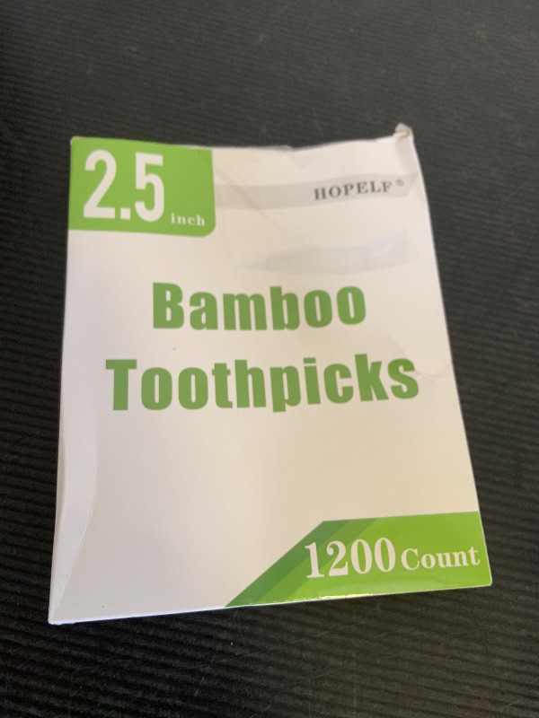 Photo 1 of 1200 Count Bamboo Toothpicks for Teeth Cleaning, Appetizer, Olive, Barbecue, Fruit, Double-Points Wooden Toothpick.
