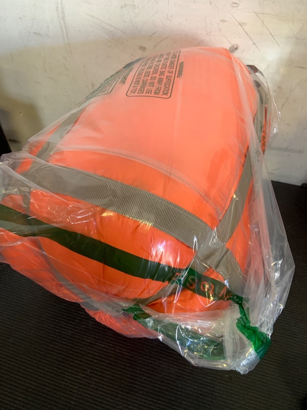 Photo 1 of 3-4 Season Sleeping Bag for Adults & Kids, Lightweight Warm Cold Weather Camping Bag with Waterproof Compression Sack – Portable for Hiking, Backpacking, Traveling & Outdoor Adventures (Mandarin Red)