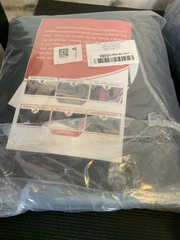 Photo 1 of Kipiea Patio Sofa Cover, Heavy Duty Outdoor Couch Covers Waterproof Winter, 3-Seat Patio Furniture Cover Loveseat, Outdoor Sofa Covers with Anti UV and No Tears, No Fading (78" W x 34" D x 31" H)