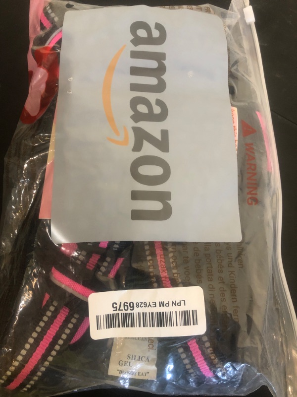 Photo 1 of rabbitgoo Dog Harness No Pull with 2 Leash Clips, Adjustable Soft Padded, Reflective Oxford No Choke Pet Vest with Easy Control Handle for Large Dogs, Hot Pink, L