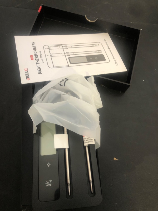 Photo 1 of Smart Wireless Meat Thermometer with Dual Probes - Advanced Bluetooth Cooking Thermometer for Perfect Grilling, Smoking, Oven Roasting & Air Frying, Long Range Monitoring & Smart Alerts