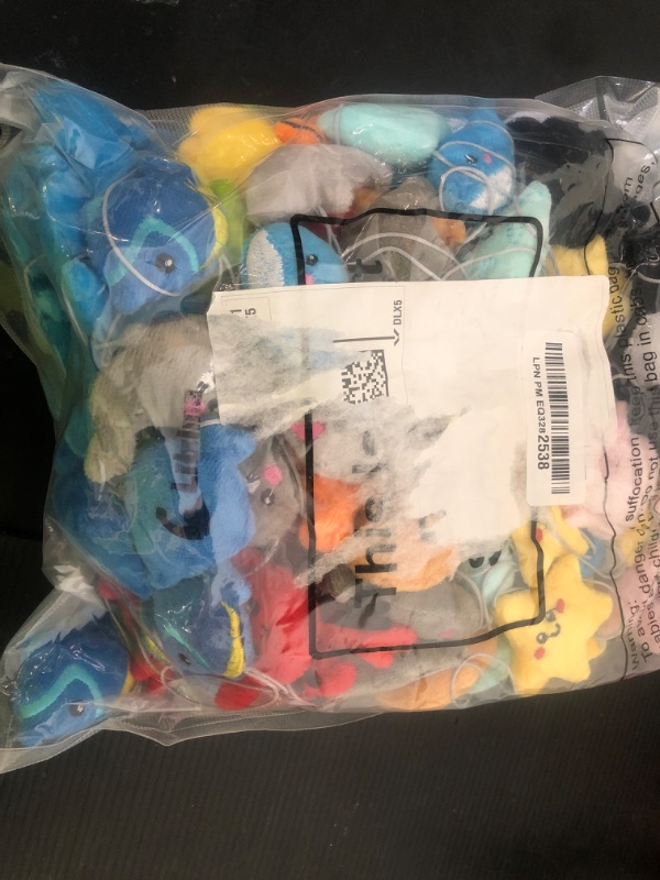 Photo 1 of Libima 150 Pcs Mini Stuffed Animals Sea Animal Fruit Plush Keychain Set for Carnival Birthday Classroom Prizes Decoration for Clothes (Sea Life)