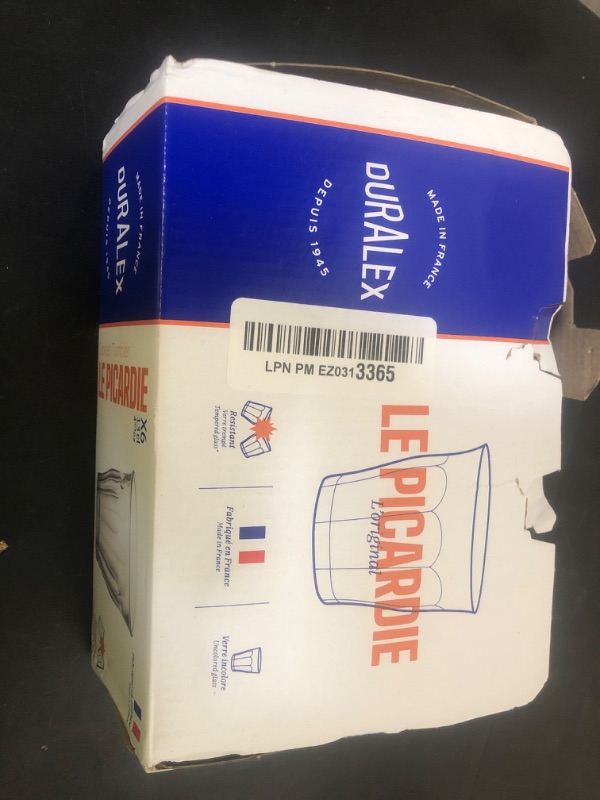 Photo 1 of Duralex - Picardie Tumbler, Clear, 4 3/8 ounce, Set of 6