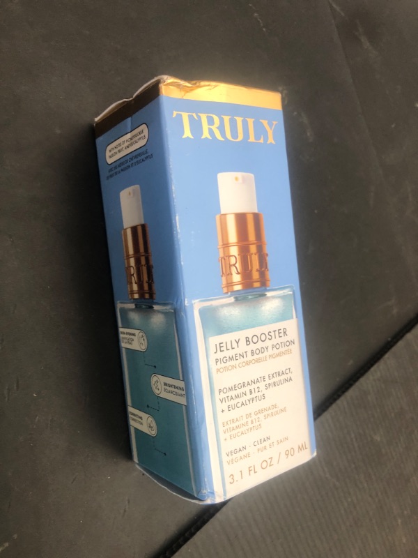 Photo 1 of Truly Beauty Jelly Booster Pigment Treatment Body Potion Scar Treatment - Fast Absorbing Acne Scar for Face And Body - Scar Removal Ointment - Lightweight Scar Serum for Everyday Use 3.1 OZ