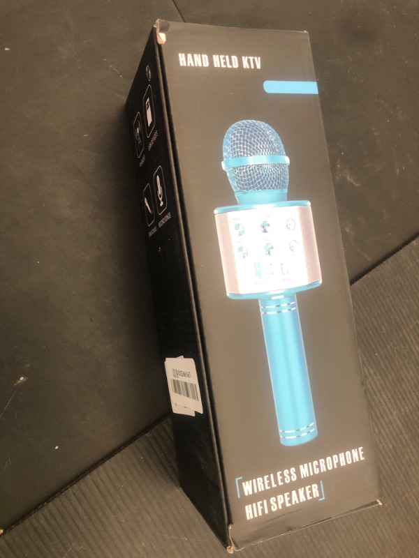 Photo 1 of KIDWILL Wireless Bluetooth Karaoke Microphone for Kids and Adults, 5-in-1 Portable Handheld Karaoke Mic Speaker Player Recorder with Adjustable Remix FM Radio for Girls Boys Teens Adults