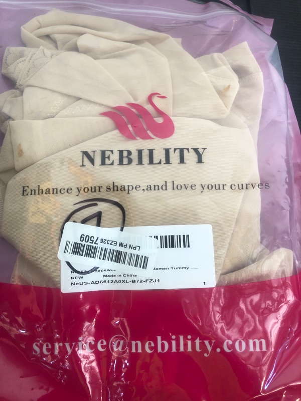 Photo 1 of Nebility Shapewear Bodysuit for Women Tummy Control Full Body Shaper Waist Trainer Open Bust Mid-Thigh Bodysuit