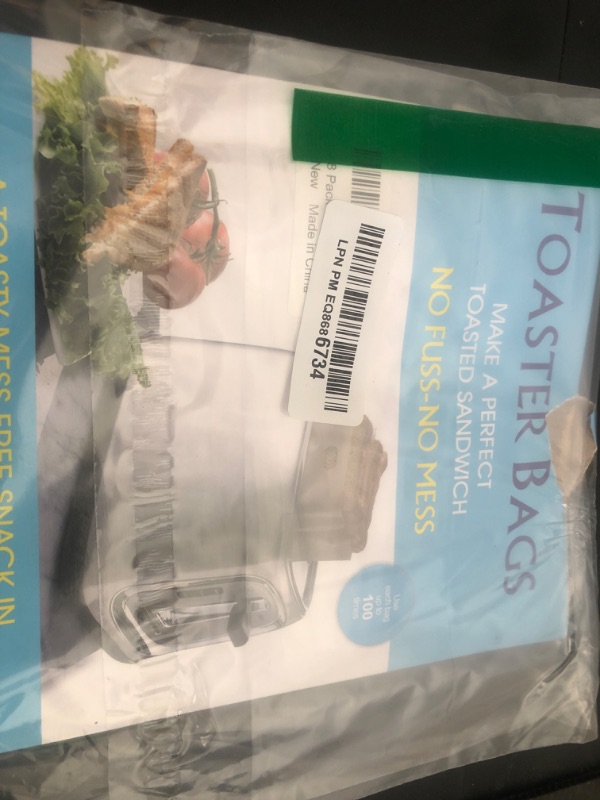 Photo 1 of 8 Pack Toaster Bags Nonstick Reusable Easy to Clean for Grilled Cheese Sandwiches Toast Bread Snacks (8)