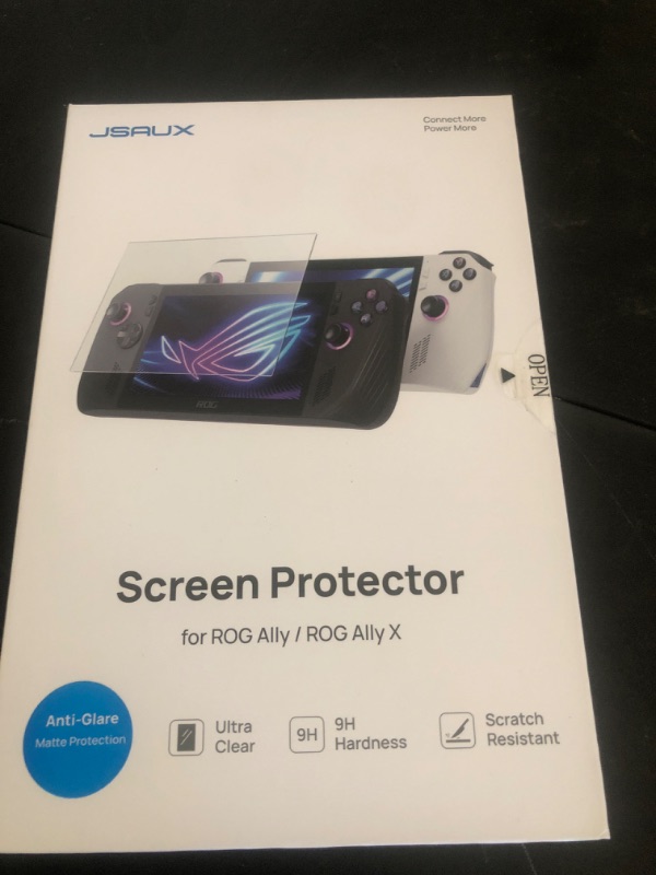Photo 1 of JSAUX Screen Protector for ROG Ally 2-Pack, Anti Glare 9H Hardness Tempered Glass with Guiding Frame, 7 inch Anti-Scratch Screen Protector for ASUS ROG Ally X 2024