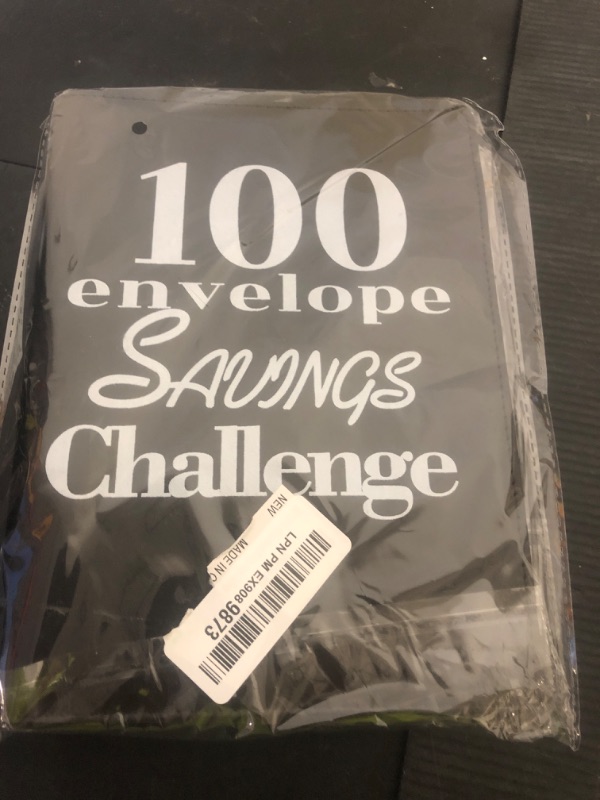 Photo 1 of NICOOTH 100 Envelopes Money Saving Binder A5 Savings Challenge Book (Black)