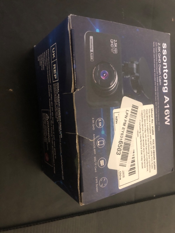 Photo 1 of Dash Cam Front and Rear, Dash Camera for Cars WiFi/APP Control Dual Dashcam W/ 64GB Card, 2.5K Dash Cam Front+1080P Rear Car Camera W/Super Night Vision, Loop Recording, G-Sensor, Max Support 256GB