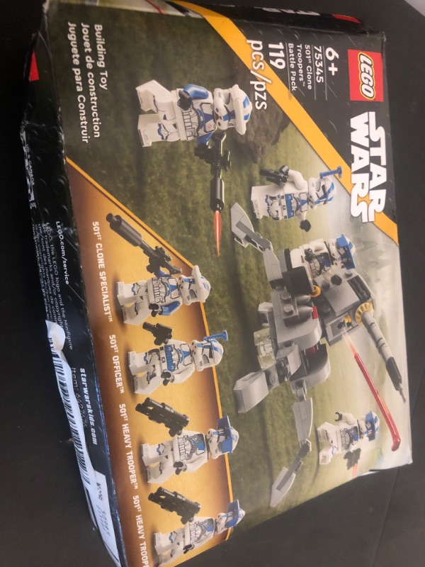 Photo 1 of LEGO Star Wars 501st Clone Troopers Battle Pack Toy Set, Buildable AV-7 Anti Vehicle Cannon, with 4 Clone Trooper Minifigures, Portable Travel Toy, Great Birthday Gift for Kids Ages 6 and Up, 75345