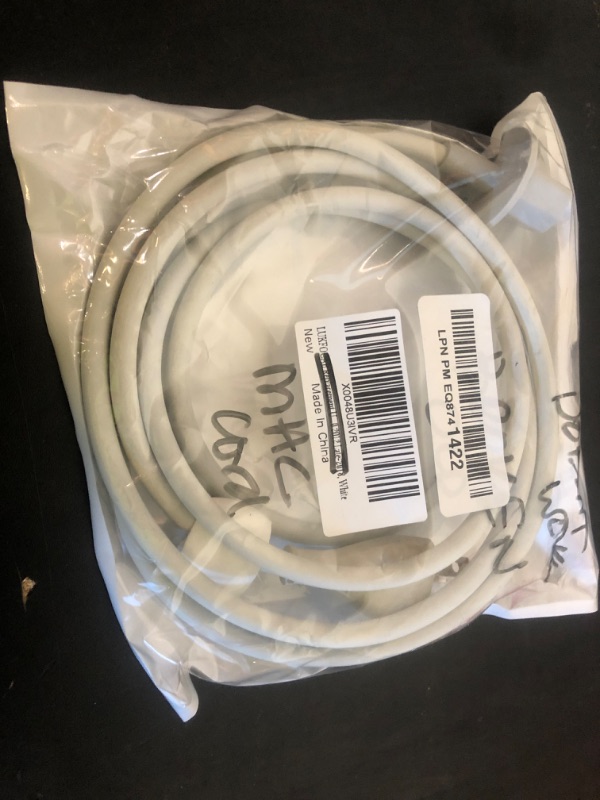 Photo 1 of LUKFOCAB Replacement US Plug Extension Cable for Apple iMac 21.5' 27" Inch, Power Supply Adapter Cord Compatible for A1418 A1419 622-0390 2012 Late-2018, White