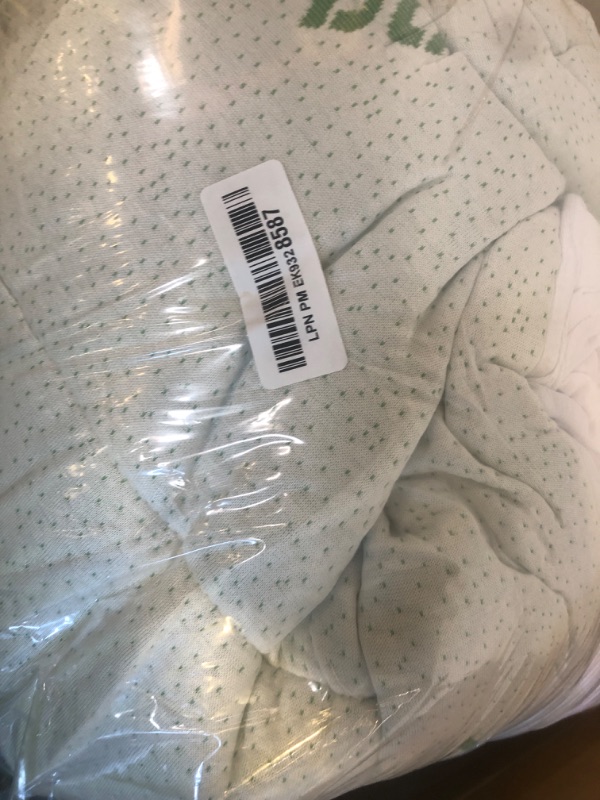 Photo 1 of Ultra Soft Full Size Mattress Topper - Viscose Made from Bamboo Pillow Top Mattress Pad for Back Pain Relief - Naturally Cooling for Hot Sleepers, Green