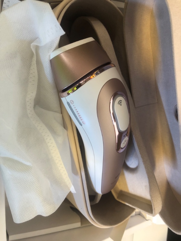 Photo 1 of Braun Smart IPL, Skin i·Expert Pro 7: at Home Laser Hair Removal, Permanent Visible Hair Reduction, Holiday Gifts for Women and Men with Free App, Vanity Case, Venus Razor, 4 Smart Heads, IPL7387