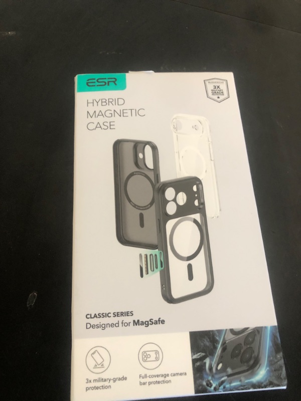 Photo 1 of ESR for iPhone 17 Pro Max Case, Camera Control, Compatible with MagSafe, Shockproof Military-Grade Protection, Magnetic Phone Case for iPhone 17 Pro Max, Classic Hybrid Case, Clear Shimmer