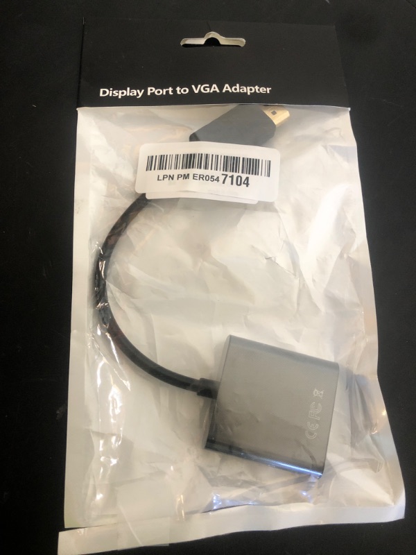 Photo 1 of AISKUY Displayport to VGA Adapter, Display Port (DP) Male to VGA Female Converter for Computer Desktop Laptop Projector Monitor HDTV