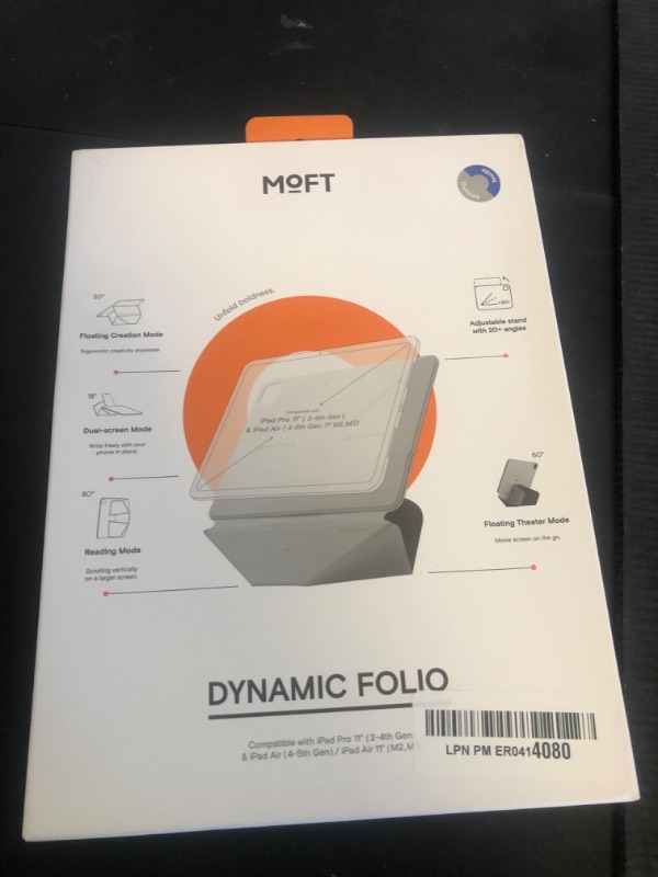 Photo 1 of MOFT Dynamic Folio Case for for iPad Air 11-inch M3 M2 2025 2024/10.9 Air 5th 4th Generation 2022 2020, iPad Pro 11 Inch 4th/3rd/2nd Gen, Magnetic Stand Case with 20+ Viewing Angles, Cement x Sapphire