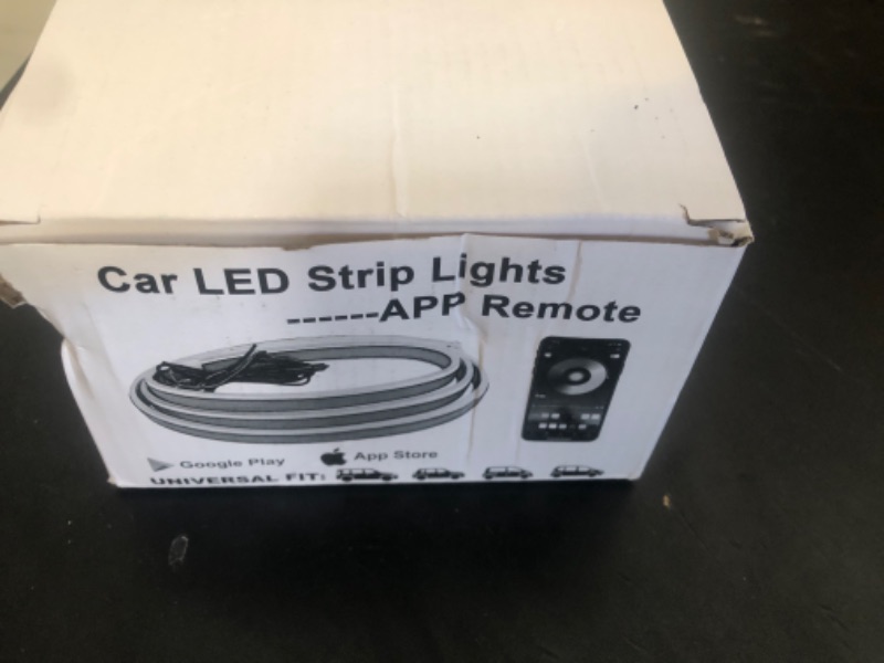 Photo 1 of 5 in 1 Car Led Strip Lights with App Control, RGB Colors Interior Car Lights, Ambient Led Lighting Kit, 4 Light Flashing Modes, USB Neon Accessories for Doors, Center Console