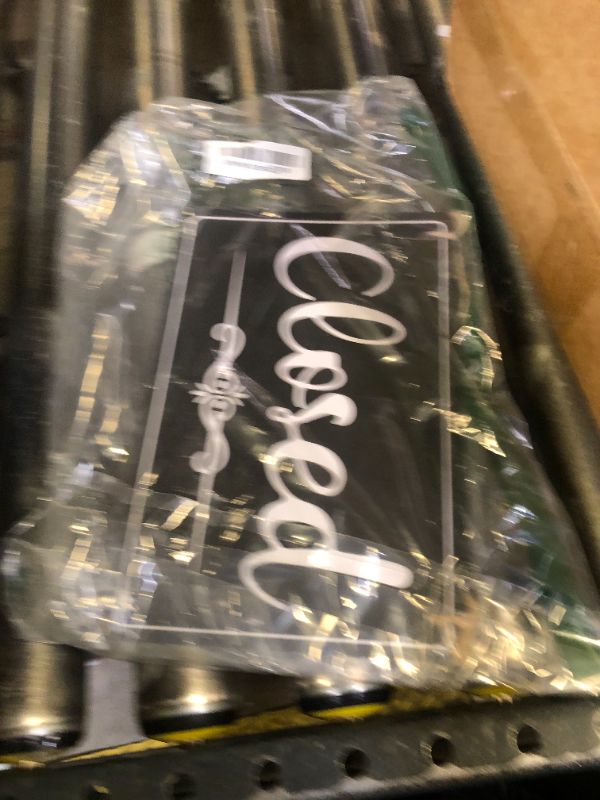 Photo 1 of CARGEN Open Signs - Double Sided Open Closed Sign Business Hours Hanging with Rope Hours of Operation for Business Walls Window Shop Bar Hotel