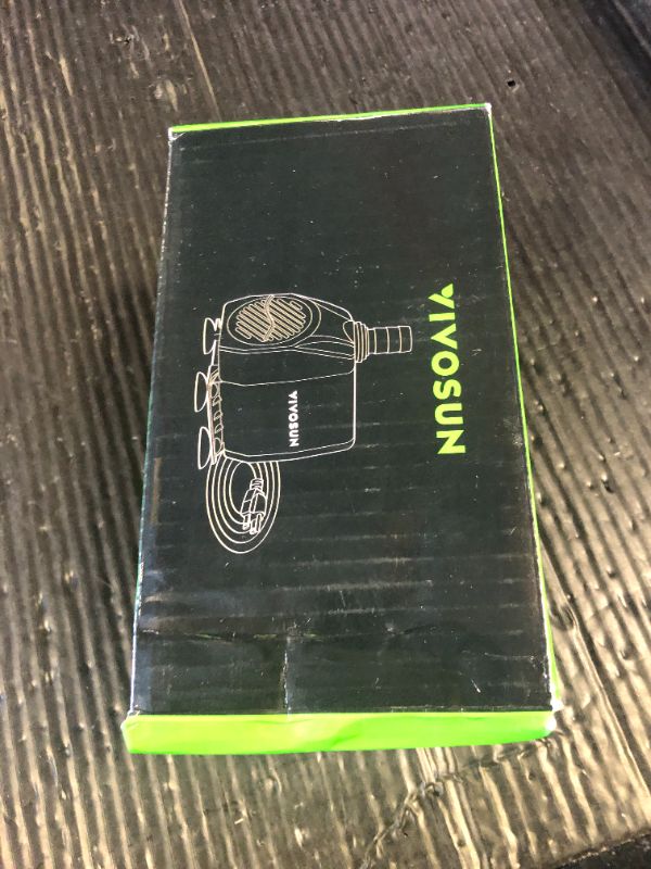 Photo 1 of VIVOSUN 800GPH Submersible Pump(3000L/H, 24W), Ultra Quiet Water Fountain Pump with 10ft. High Lift with 6.5ft. Power Cord, 3 Nozzles for Fish Tank, Pond, Aquarium, Statuary, Hydroponics Green