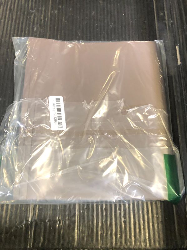 Photo 1 of Youngever 6 Pack Heavy Duty Plastic Two Pocket Folders with 3 Prongs, Metal Prongs Fastener, Heavy Duty Plastic 2 Pocket Folder (Brown)