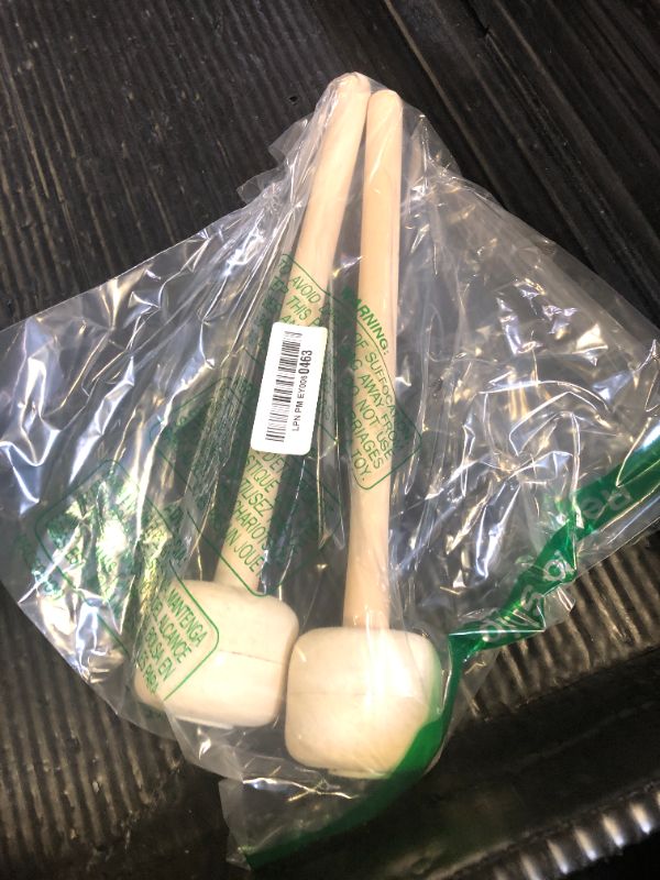 Photo 1 of Jiozermi 2 Pcs Drum Mallet 13.22 Inches Length, Wool Felt Drum Stick, Anti-slip Bass Percussion Sticks, Instrument Band Accessory Part for Drums Snare Drums, Beige