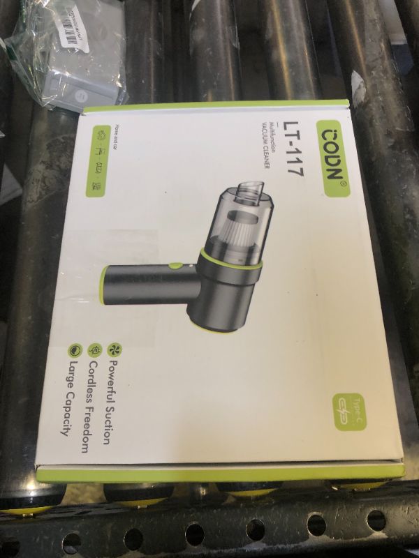 Photo 1 of CODN Handheld Car Vacuum Portable Cordless 12000PA, 2 in 1 Handheld Vacuum Cleaner and Air Duster with Multi-Nozzles and LED Light, Mini Hand Held Vacuum Rechargeable for Home, Car, Office, Pet Hair