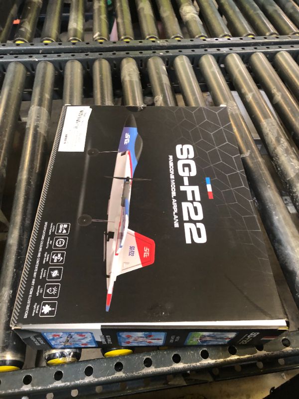 Photo 1 of Leopmase RC Plane 4 Channel Remote Control Airplane - F-22 RC Airplane for Beginners Adult with Xpilot Stabilization System & Aerobatic, Two Batteries - Remote Control Plane Gift for Kids