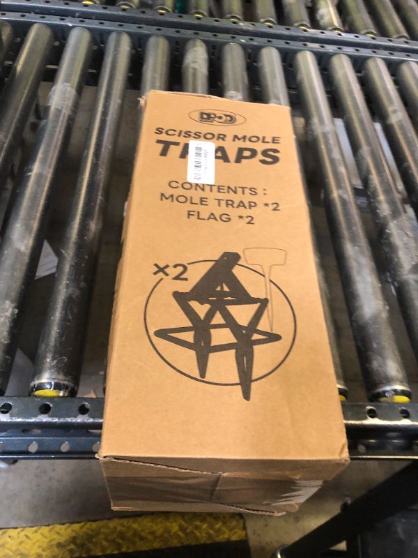 Photo 1 of Mole Traps 2 Pack, Scissor Mole Trap That Kill Best?Mole Traps for Lawns Ground?Easy Step Mole Eliminator?Black Coated