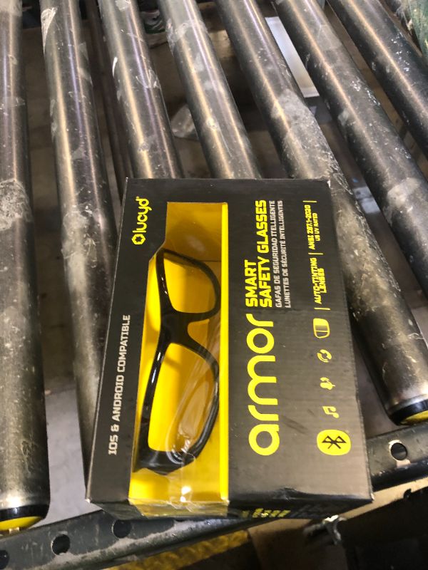 Photo 1 of Lucyd Armor Smart Safety Glasses for Men & Women, TR90 Frame, Bluetooth Smart Safety Glasses with Light Adaptive Lenses, Open Ear Speakers & Microphone - ANSI Z87.1 (Standard)