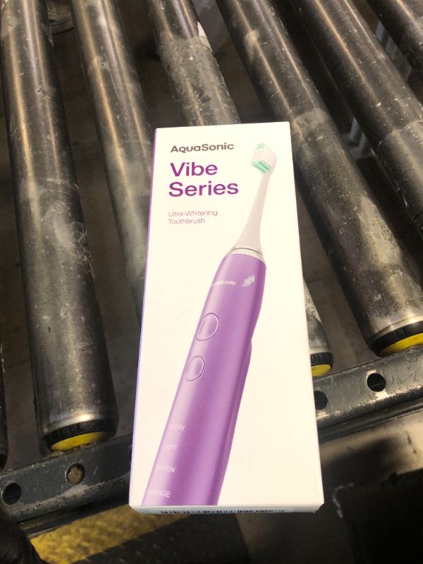 Photo 1 of Aquasonic Vibe Series Ultra-Whitening Toothbrush – ADA Accepted Electric Toothbrush - 8 Brush Heads & Travel Case – 40,000 VPM Motor & Wireless Charging - 4 Modes w Smart Timer – Satin Violet