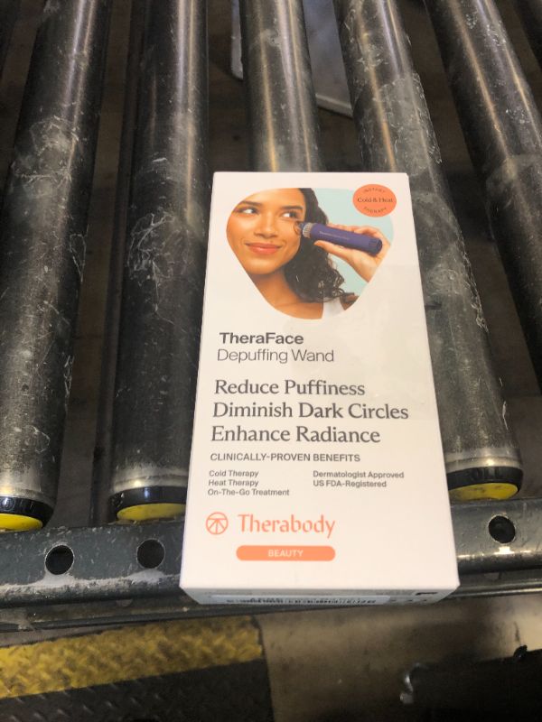 Photo 1 of Therabody TheraFace Depuffing Wand – Cold and Heat Skincare Treatment to Depuff and Glow; Beauty Wand, Face Roller and Eye Massager for Eye Puffiness, Dark Circles and Skin Radiance (Indigo)