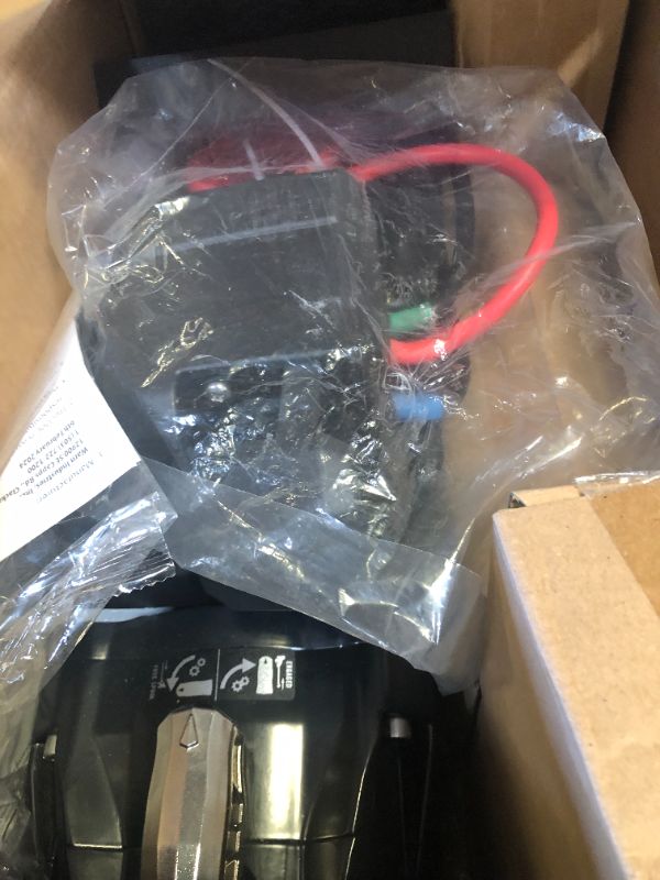 Photo 1 of WARN 103255 VR EVO 12-S Electric 12V DC Winch with Synthetic Rope: 3/8" Diameter x 90' Length, 6 Ton (12,000 lb) Pulling Capacity , Black