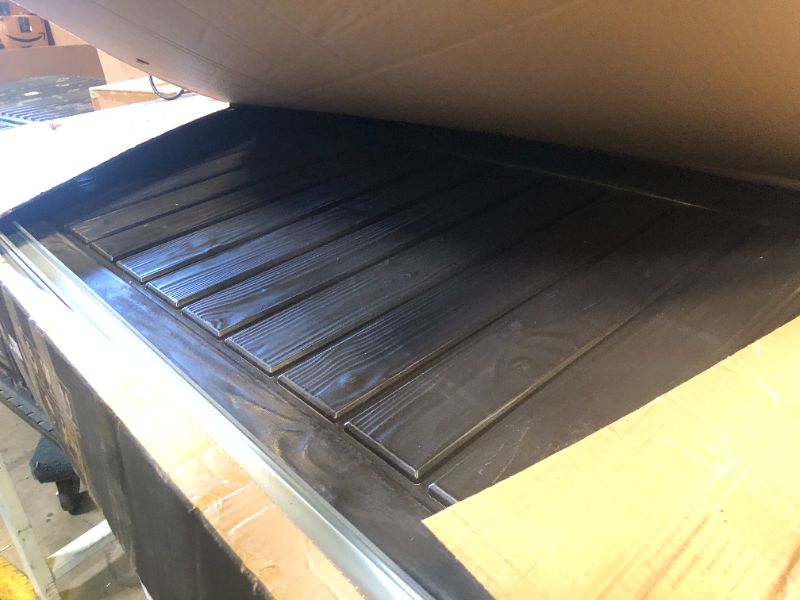Photo 1 of Keter Westwood 150 Gallon Deck Box Organizer, Doubles as 2-Person Bench Seat, Brown – Large Resin Outdoor Storage and Seating with Lockable Lid for Garden, Pool, and Patio