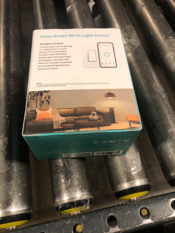 Photo 1 of Kasa Smart Light Switch HS200P3, Single Pole, Needs Neutral Wire, 2.4GHz Wi-Fi Light Switch Works with Alexa and Google Home, UL Certified, No Hub Required, 3-Pack , White