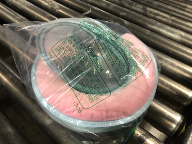 Photo 1 of Sponge Core Dog Cone, Inflatable Dog Cone Collar Alternative, Dogs Donut Collar After Surgery, Soft Cone for Large Medium Small Dogs to Stop Licking, No Inflation Required, Clear View(Size 3, Pink)