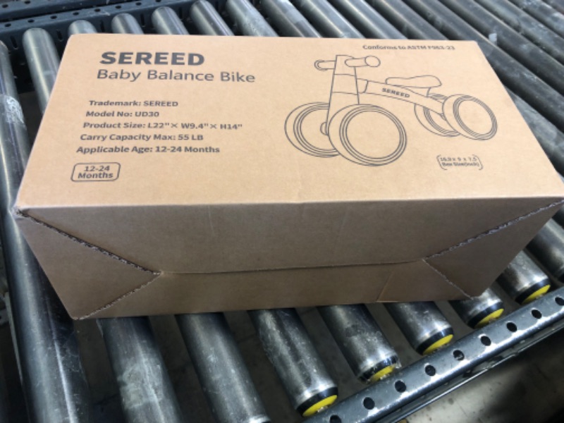 Photo 1 of SEREED Baby Balance Bike for 1-2 Year Olds - 4 Wheels, First Bike for Toddlers, Birthday Gift (Green)