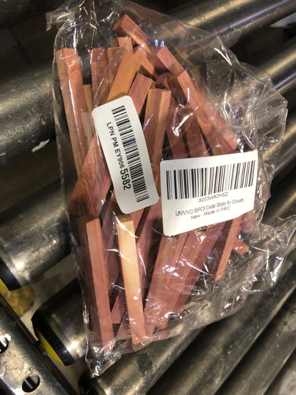 Photo 1 of UNIVIVO 50PCS Cedar Blocks for Clothes Storage, 100% Aromatic Red Cedar Wood Sticks Chips for Closet, Wardrobe, Drawers