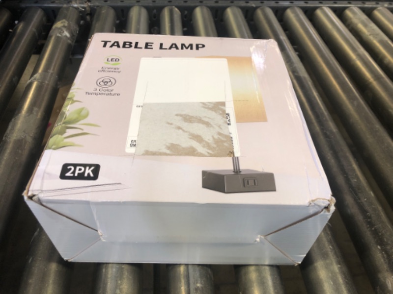 Photo 1 of 15'' Table Lamp for Bedroom set of 2,3-Color Bedside Lamps with Pull Chain Table Lamps for Night stands with AC Outlet,Small Night Light Lamps with 2 Bulbs Lamps for Living Room Kids Room Office Decor