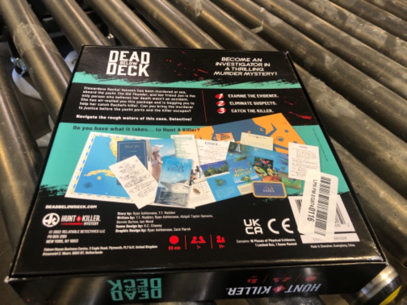 Photo 1 of Hunt A Killer: Dead Below Deck, Solve a Murder on a Yacht, Mystery Box Game for True Crime Fans, Murder Mystery Game for Adults, Play True Detective and Crack Unsolved Mysteries, Designed for Ages 14+
