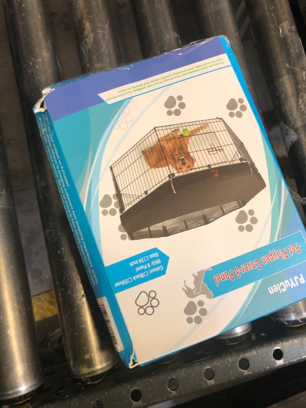 Photo 1 of PJYuCien Dog Playpen Top Cover - Fits Most 8 Panels 24 Inch Width Metal Dog Fence Octagonal Pet Pen (Note: Only PlayPen Top Cover, NO PLAYPEN)