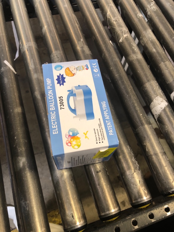 Photo 1 of Anordsem Electric Balloon Air Pump: Polypropylene Plastic Case with Dual Nozzle - Quick Inflating for All Balloons at Home - Blue Blower Machine Knotter/Ribbon for Parents Party Decoration