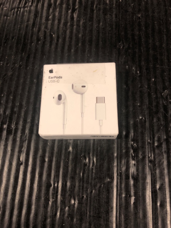 Photo 1 of Apple EarPods Headphones with USB-C Plug, Wired Ear Buds with Built-in Remote to Control Music, Phone Calls, and Volume