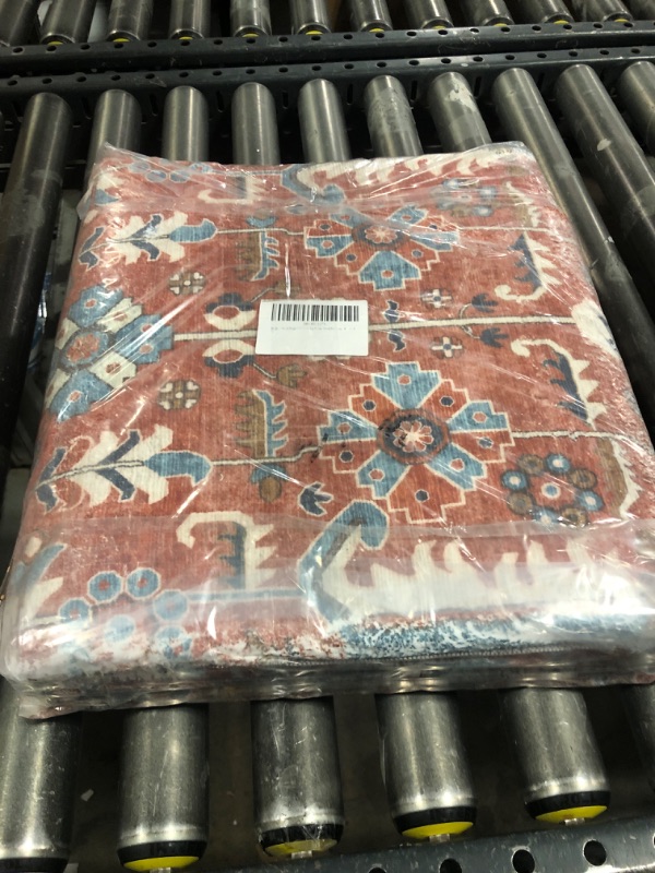 Photo 1 of Washable Area Rugs Foldable Non Slip Low Pile Stain Resistant Area Rugs for Bedroom Dining Office 4’x6’