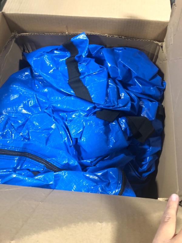Photo 1 of TICONN Mattress Bags for Moving, Heavy Duty King Mattress Cover Storage Bag with Full-Around Handle and Adjustable Buckles (Blue, King)